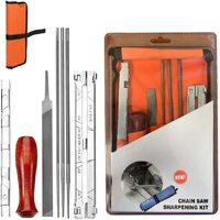 Chainsaw Chain Files Sharpening Kit 3/16 5/32 .325 Files Depth Gauge &amp; Flat File
