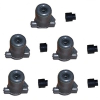 5 x LAWNMOWER STOP SWITCH CUT OUT PLUG AND COVER FOR VICTA POWER TORQUE MOTORS  