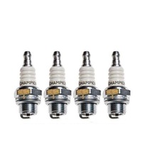 4x Champion CJ6 Spark Plugs fits Selected Mowers Chainsaws Trimmers