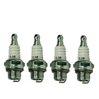 4x Champion CJ8 Spark Plugs fits Mowers Brushcutters Blowers Chainsaws