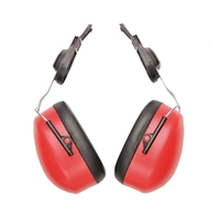1 set of Ear Muffs suitable for Red Chainsaw Safety Helmet (Hard Hat)