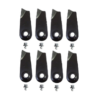4 Pairs Blade &amp; Bolts for Sanli Lawnmower &amp; Garners Choice LCS400