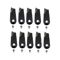 10x Blades &amp; Bolt Kits for 18&quot; Sanli &amp; Gardners Choice Lawnmowers PSS-LB1 PMS400