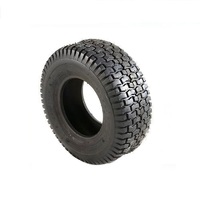 Universal 16x6.50-8 Block Pattern Tubeless Type Tyre 4 Ply for Ride on Mower