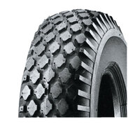 Universal 16x6.50-8 Block Pattern Tubeless Type Tyre 4 Ply for Ride on Mower