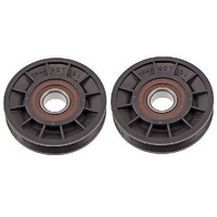 2 X  IDLER V PULLEY FOR COX RIDE ON MOWERS   PIVBB20SPA90