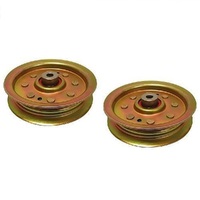 2x Flat Idler Pulley fits 42 44&quot; Husqvarna Mowers 532 13 14-94 173438