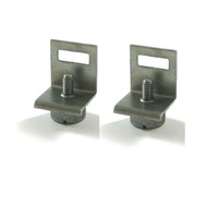 2x Grass Deflector Clamp &amp; Screw Set suits Rover &amp; Scott Bonnar Cylinder Mowers