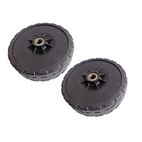 2x Genuine Front Wheels for Sanli Lawnmower LCS400 170mm SL42T-07010