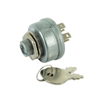 RIDE ON MOWER UNIVERSAL IGNITION SWITCH 5 SPADE TERMINALS 3 POSITION TYPE