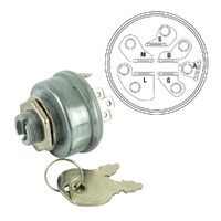 Ignition Switch 6 Pin Suits Selected Mtd Ride-Ons Fitted W/ Briggs &amp; Stratton Vanguard 925-1396