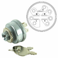 RIDE ON MOWER IGNITION SWITCH FITS SELECTED HUSQVARNA  AND  HUSTLER MOWERS