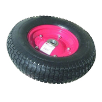 LARGE wheelbarrow Tyre & Wheel 16x4.50 x 8" 1" Bearing