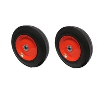 2x 8&quot; Steel Wheels w/ Bearings suits Rover Masport Viking Lawn Mowers