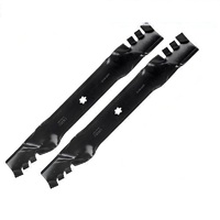 42&quot; Toothed Blade Set For John Deere &amp; Sabre Mowers Predator , Gator Style Blades