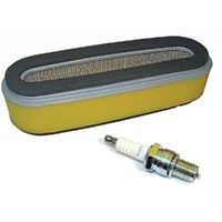 Air Filter and Spark Plug for Honda Buffalo Mowers HRU194 HRU195 HRA214 17211-888-013