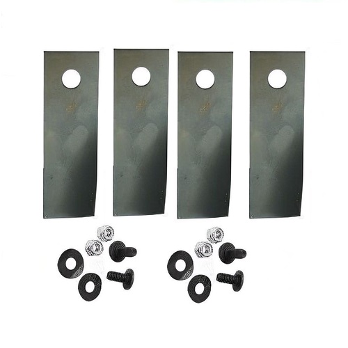 AUSTRALIAN MADE BLADE KIT FOR ROVER  MOWERS 4 BLADES AND BOLTS  A01118 , A00672K HARDENED BLADE