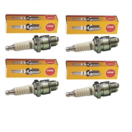 4 x SPARK PLUG NGK BPM7A (CJ6Y EQUIVALENT) FOR SELECTED CHAINSAWS AND TRIMMERS