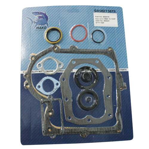 GASKET SET FOR 10 TO 13 HP BRIGGS AND SRATTON INCLUDES SEALS     490525   494241
