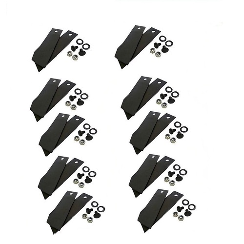 10 PAIRS RIDE ON MOWER BLADES AND BOLTS FOR GREENFIELD MOWER GT2139